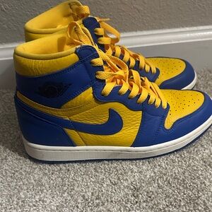 Nike Blue and Yellow High-Tops